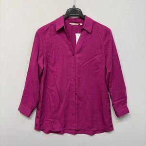 NWT Soft Surroundings Merritt Tunic Button Shirt Top Blouse Size Medium C034 -13